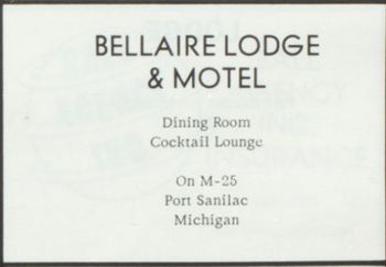 Bellaire Motel & Lodge - 1976 Yearbook Ad (newer photo)